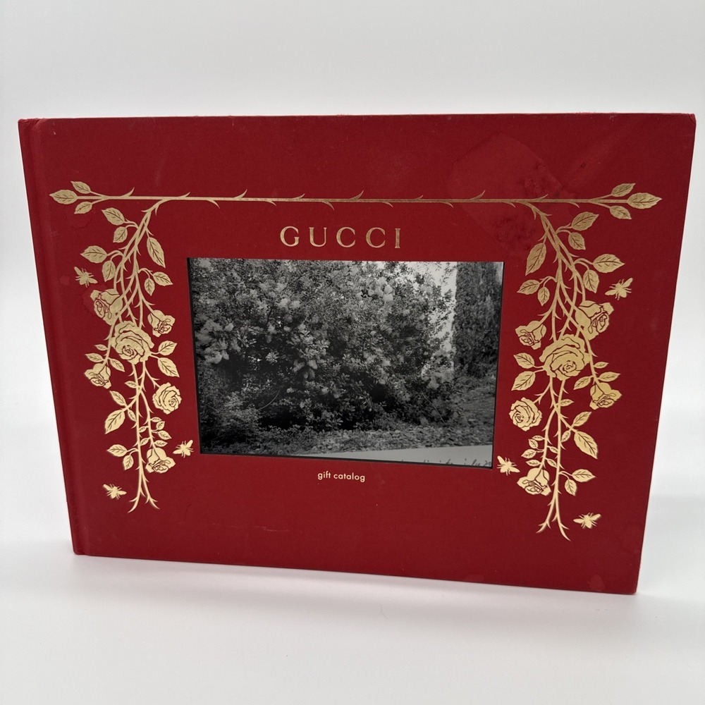 Gucci Gift Catalog 2016-2017 Red Gold Roses Hardcover Coffee Tbl Bk Price List